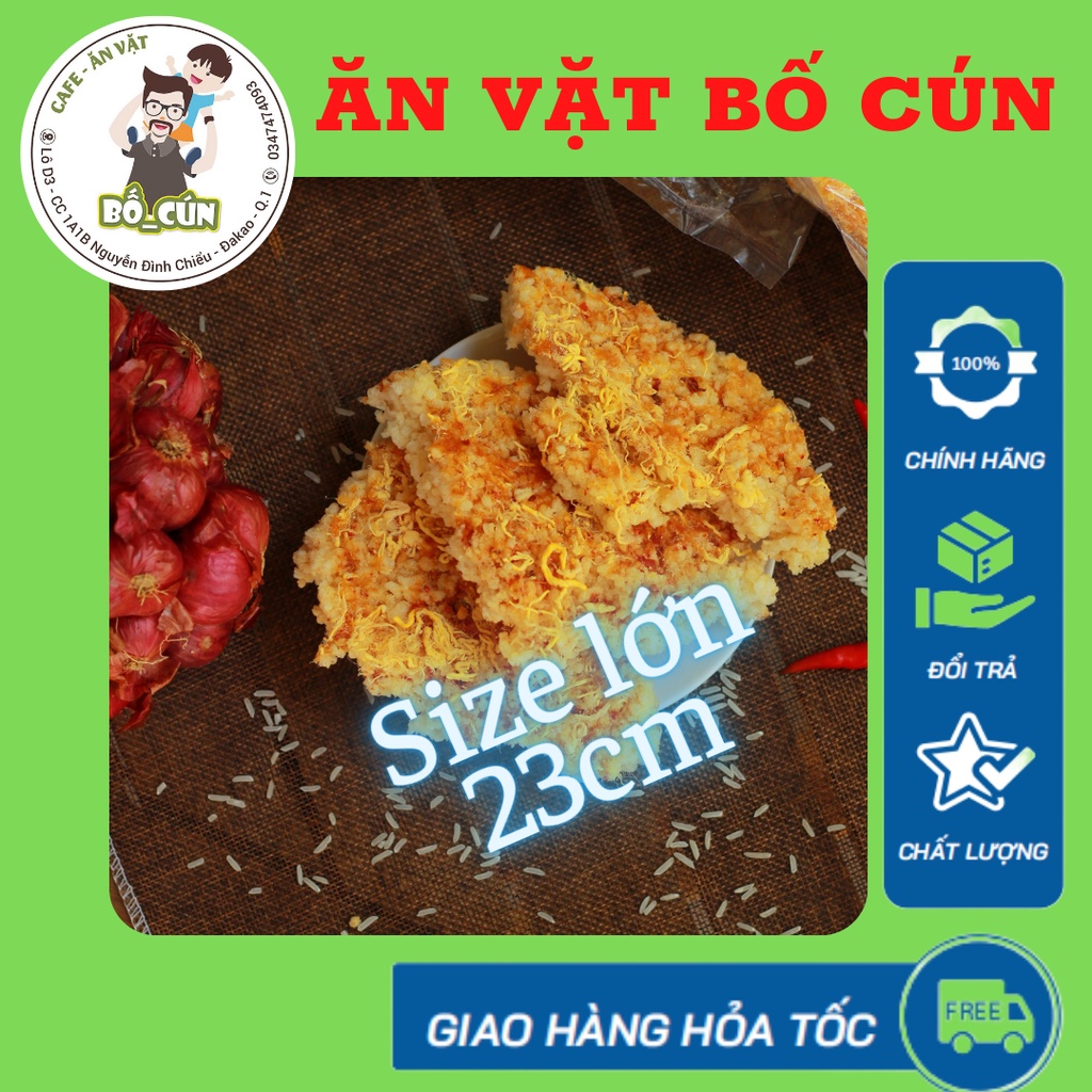 COMBO 5 miếng cơm cháy Tài nguyên lớn loại ngon (220gram)