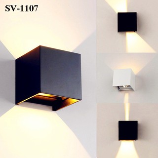 Đèn Tường Led 10w Hắt Sáng 2 Đầu_Điều Chỉnh Được Hướng Tia Sáng To Nhỏ-Tụ Nguồn bằng nhôm đúc chống chập cháy