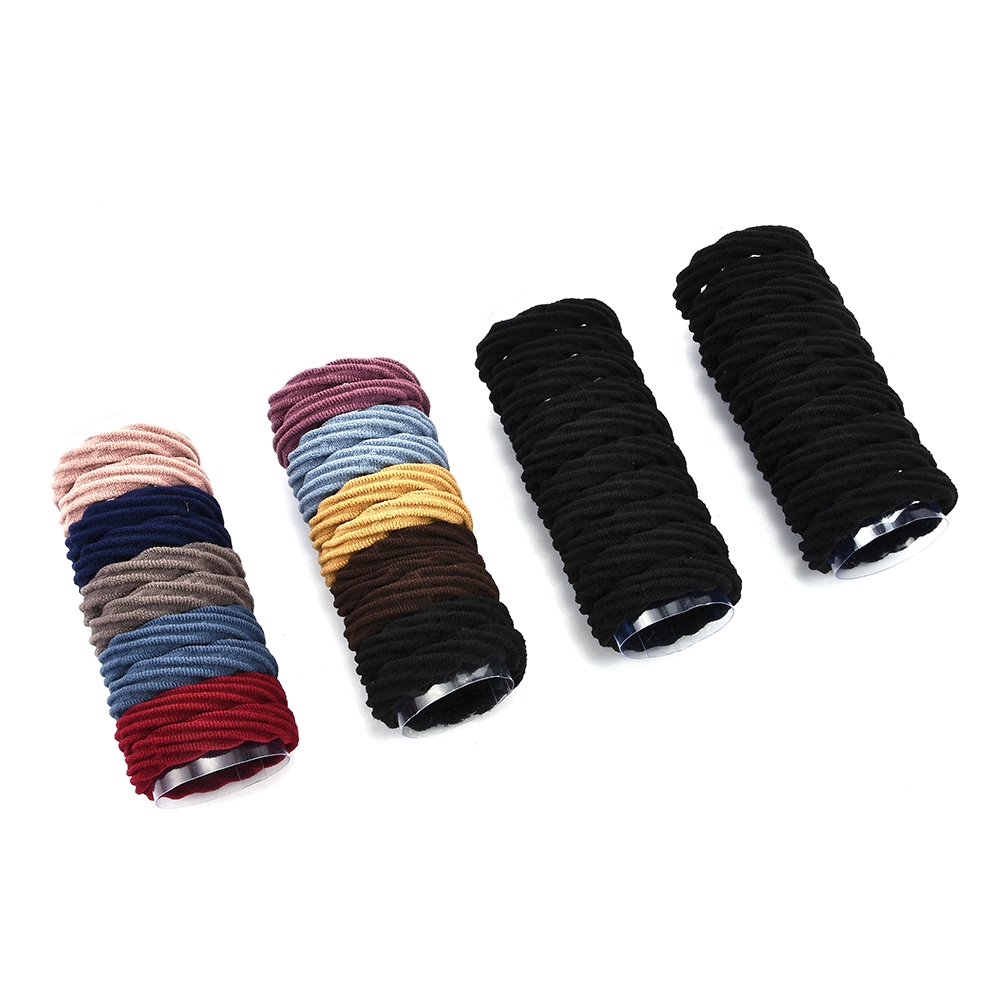 Set 20 Dây Cột Tóc Co Giãn Nhiều Màu Cho Nữ