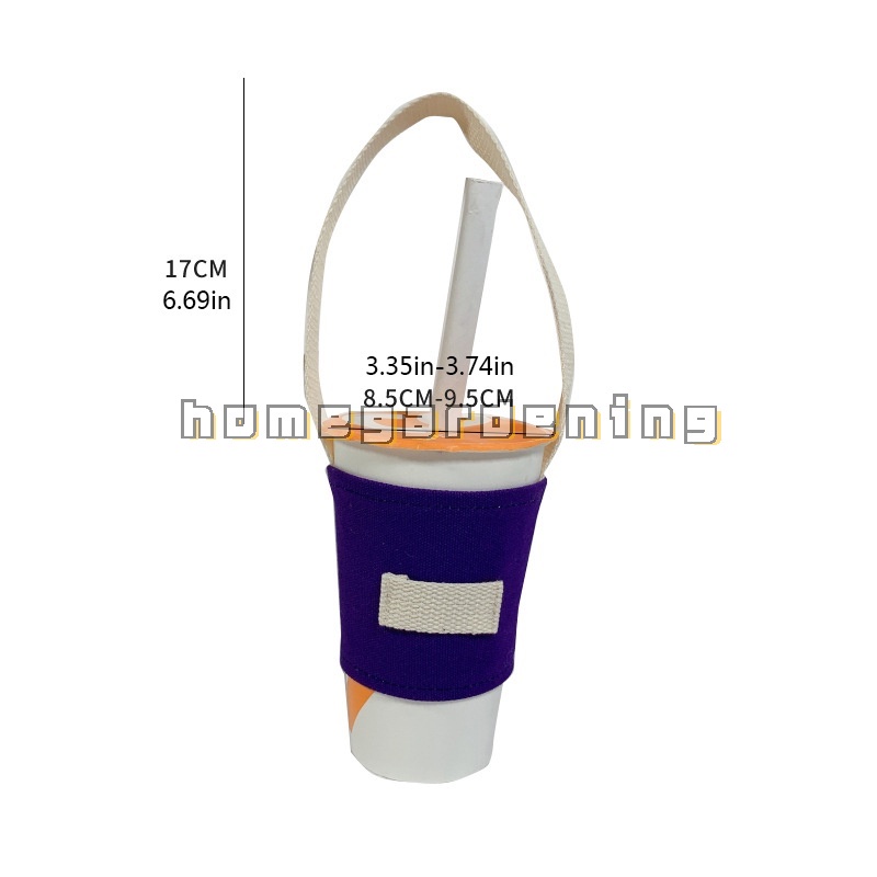 Vỏ Bọc Cốc Nước Chống Nóng Bằng Vải Canvas Tiện Dụng