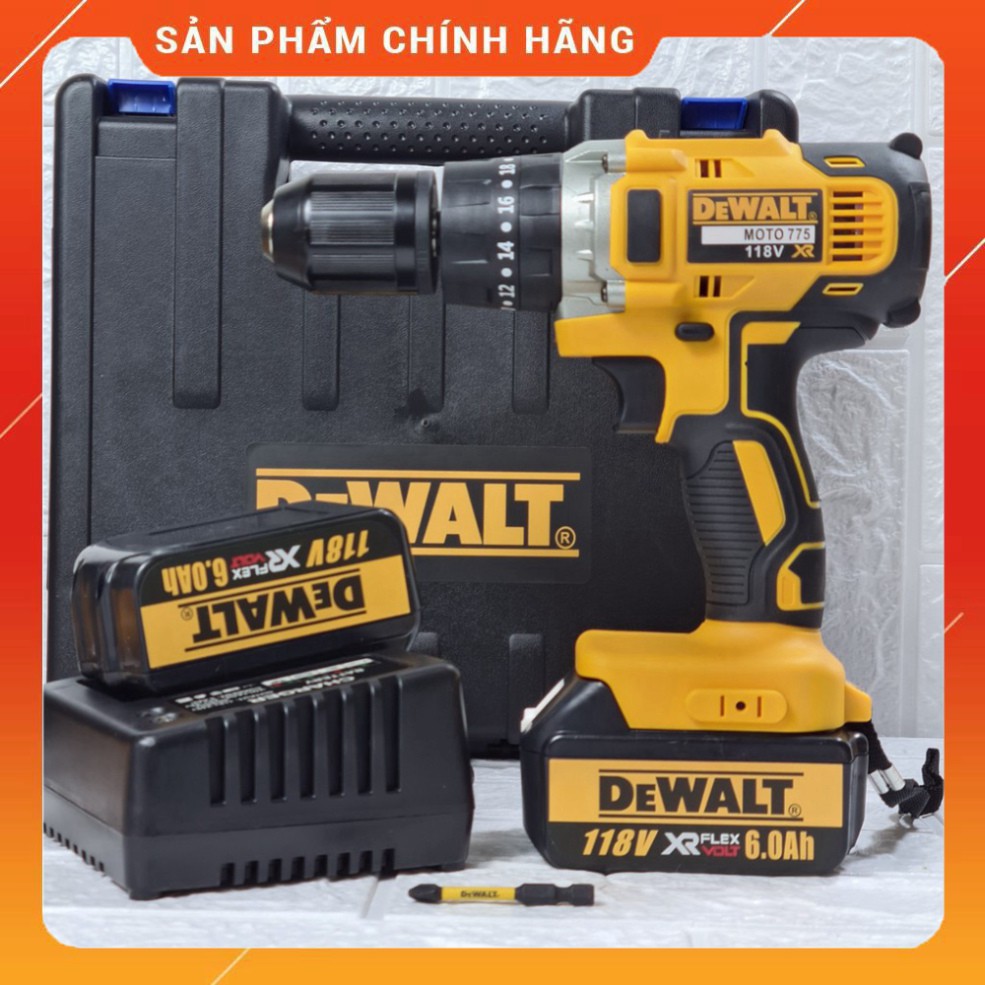 Máy Khoan Pin DEWALT 118V- Khoan Có Búa, Bắt Vít, Siết Bulong .