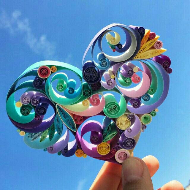 GIẤY CUỐN QUILLING LÀM THIỆP, LÀM TRANH/ GIẤY CUỐN KÈM DỤNG CỤ