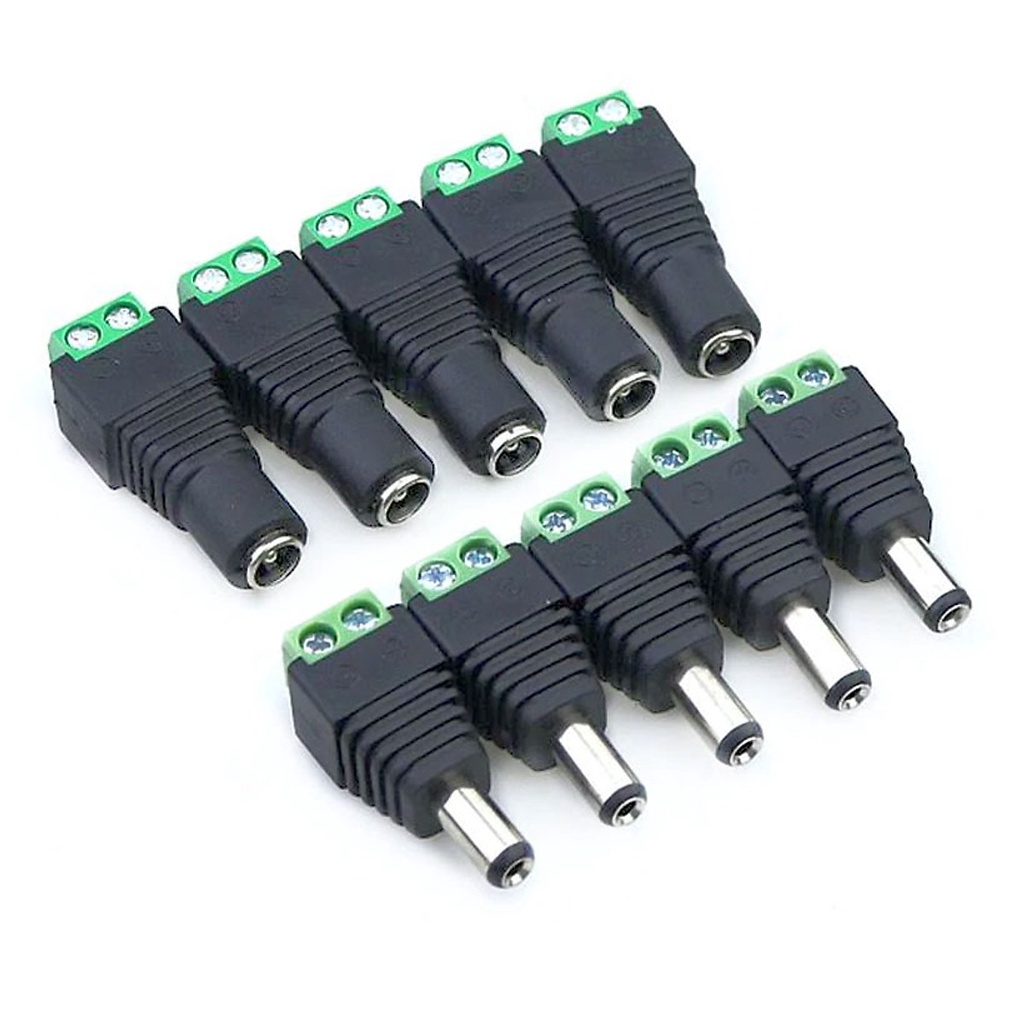 Jack nguồn DC âm / dương bắt vít chuyên dụng cho hệ thống camera giám sát