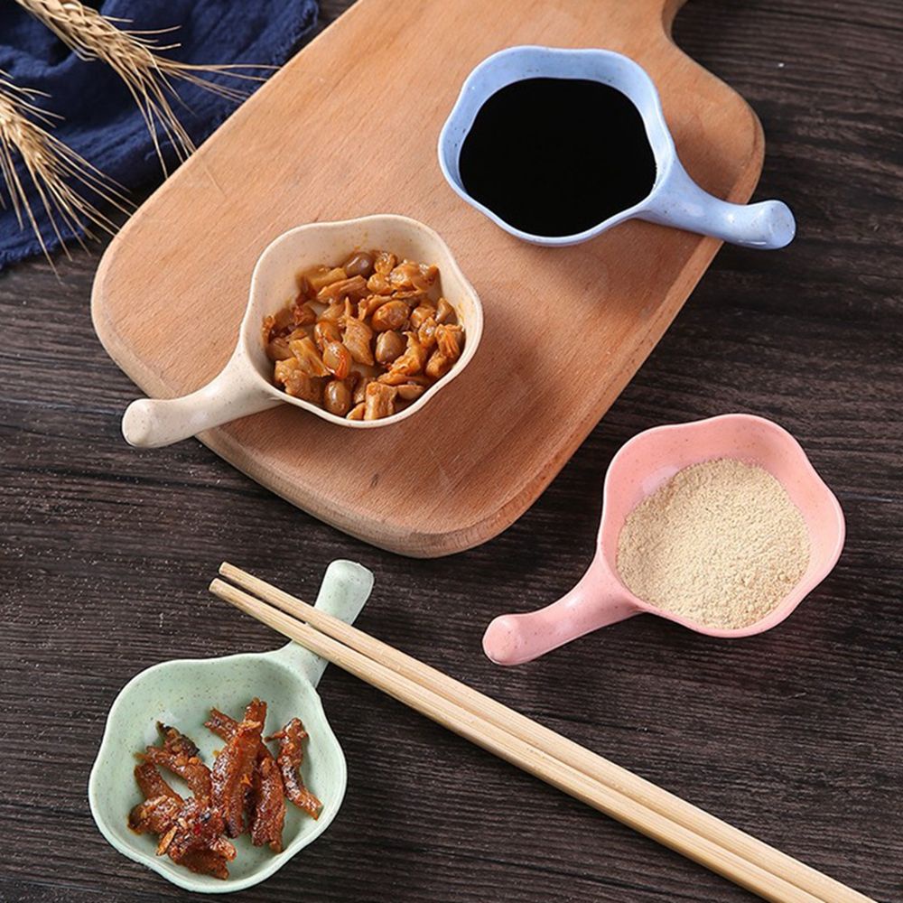 Chén đựng nước chấm hình hoa nhiều màu dễ thương