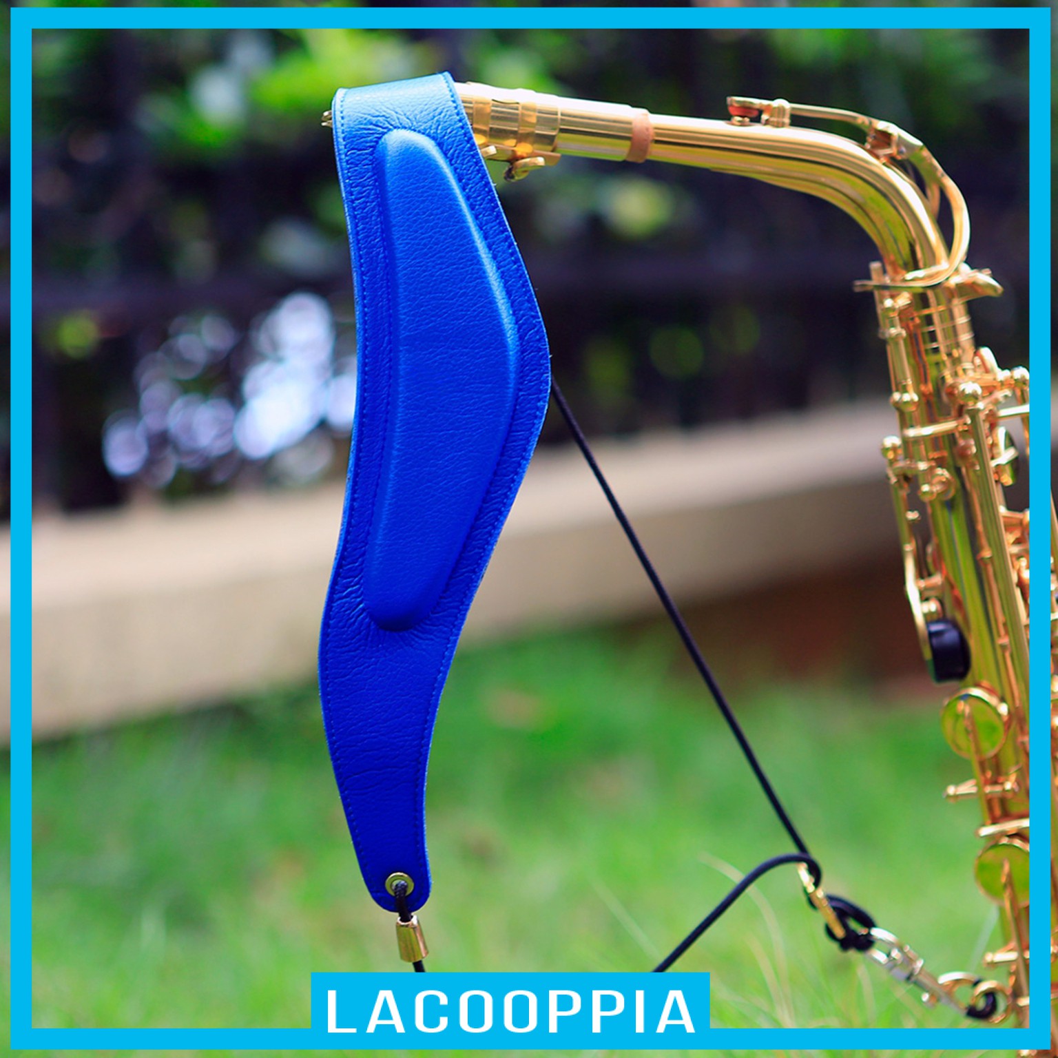 [LACOOPPIA] Saxophone Strap Alto Tenor Soprano Soft Padded Sax Neck Harness for Beginner