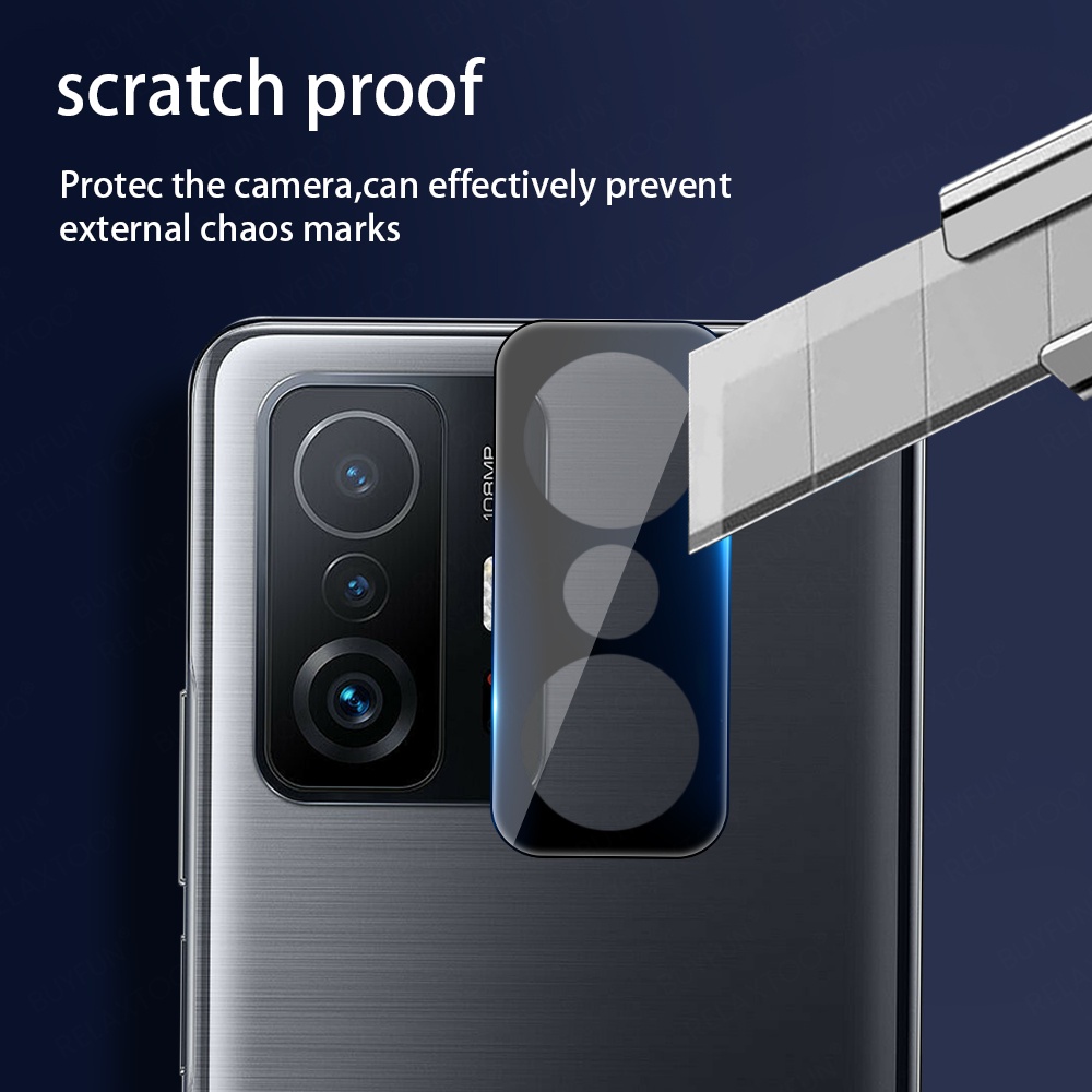 2 Kính Cường Lực 3D Bảo Vệ Camera Cho Xiaomi Mi 11T Pro Mi 11TPro T11 11 T Mi11T Pro
