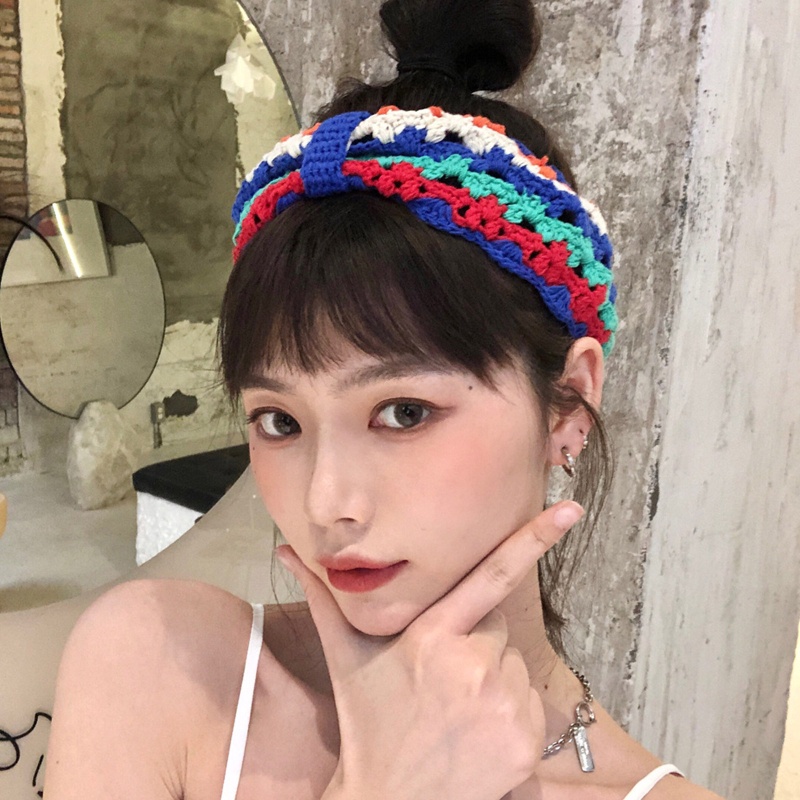 Băng Đô Cài Tóc Co Giãn Màu Sắc Xinh Xắn Phong Cách Lolita