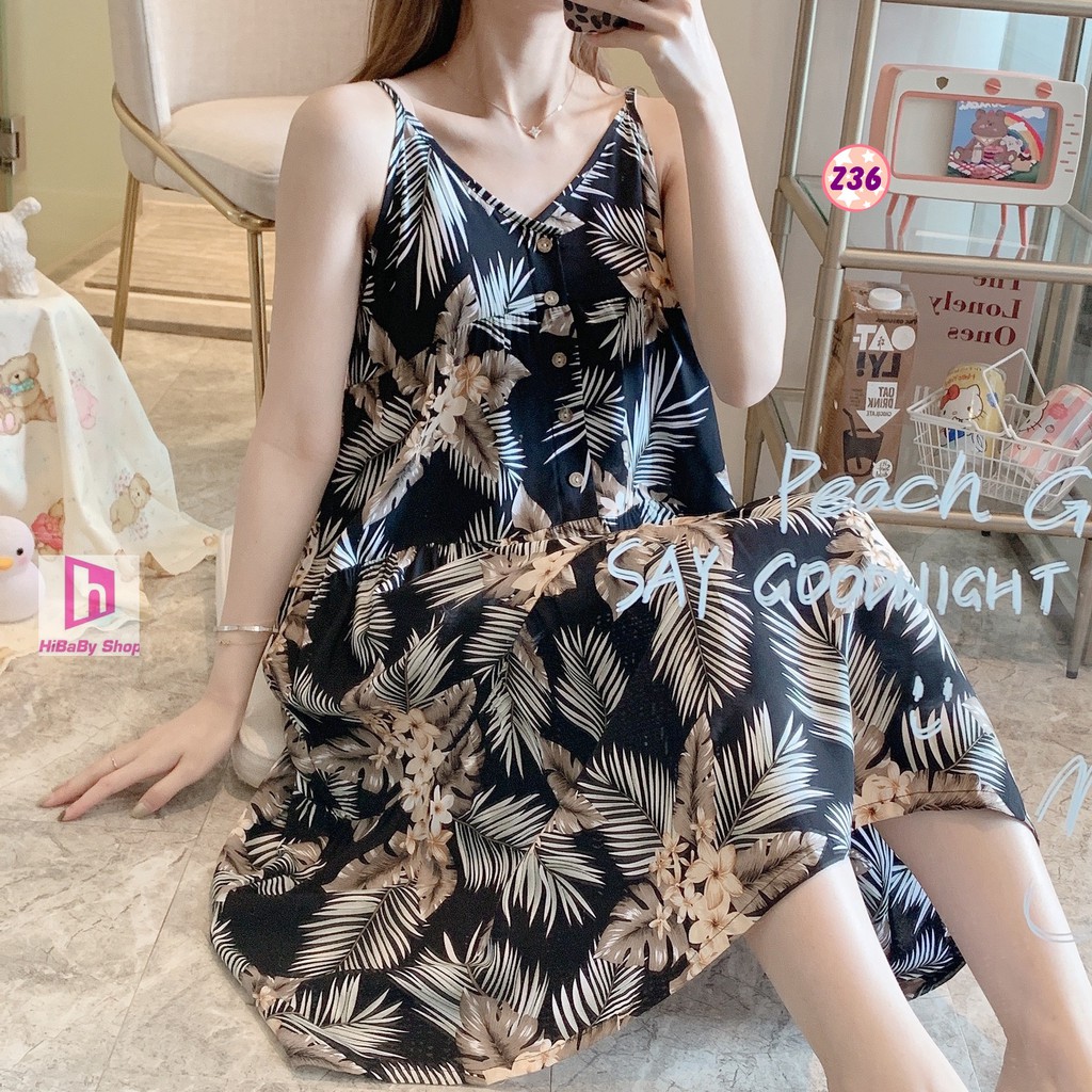 Váy Lanh 2 Dây Có cài Cúc, Dây diều chỉnh Dáng Rộng Z36 | BigBuy360 - bigbuy360.vn