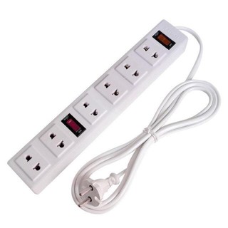 Ổ ĐIỆN CHỊU TẢI HATO 2 CÔNG TẮC 6 LỖ CẮM