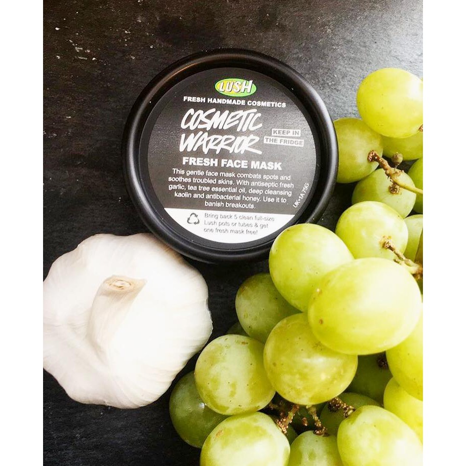 Mặt nạ tỏi Lush Cosmetic Warrior Fresh Mask ngừa và giảm mụn, viêm, sưng đỏ