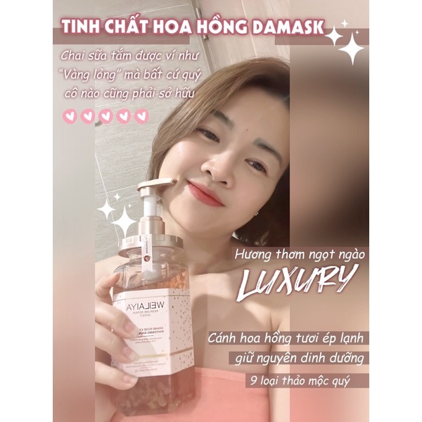 Sữa Tắm Weilaiya Hoa Hồng Damask 450ml HÀNG CHÍNH HÃNG ( TẶNG QUÀ 0 Đ ) GentsOfficialStore | WebRaoVat - webraovat.net.vn