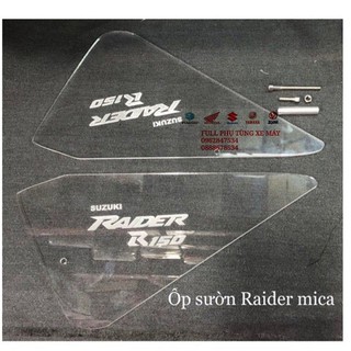 Ốp sườn mica Raider Fi Satria trong suốt bằng Mica - Vindecal BD