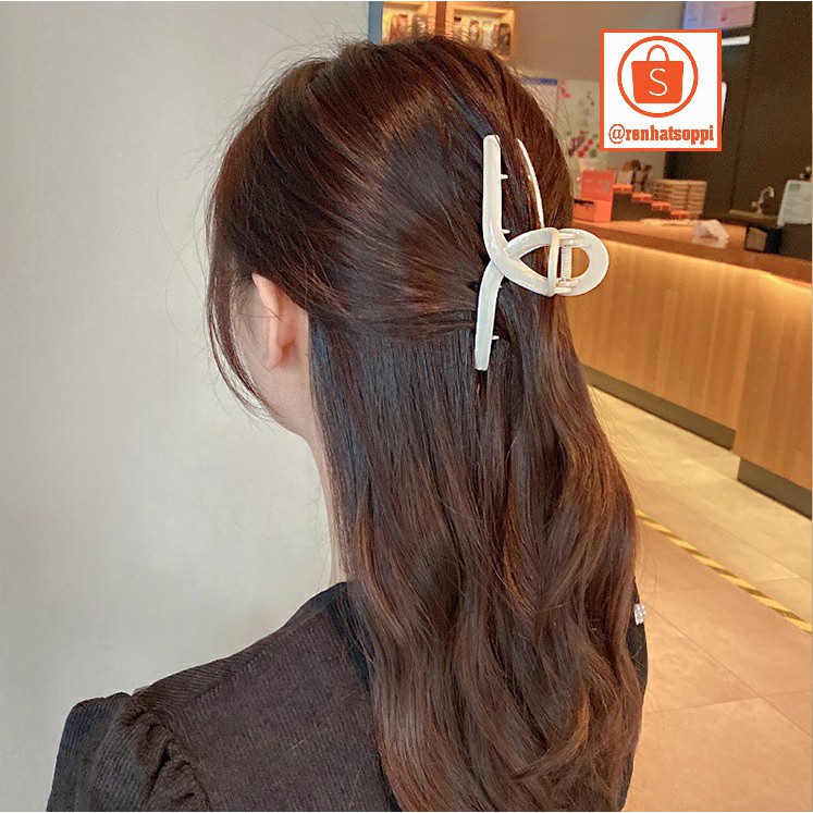 Kẹp tóc càng cua cho nữ cỡ lớn, kẹp tóc hàm răng cá mập, đơn giản, đẹp, tiện dụng