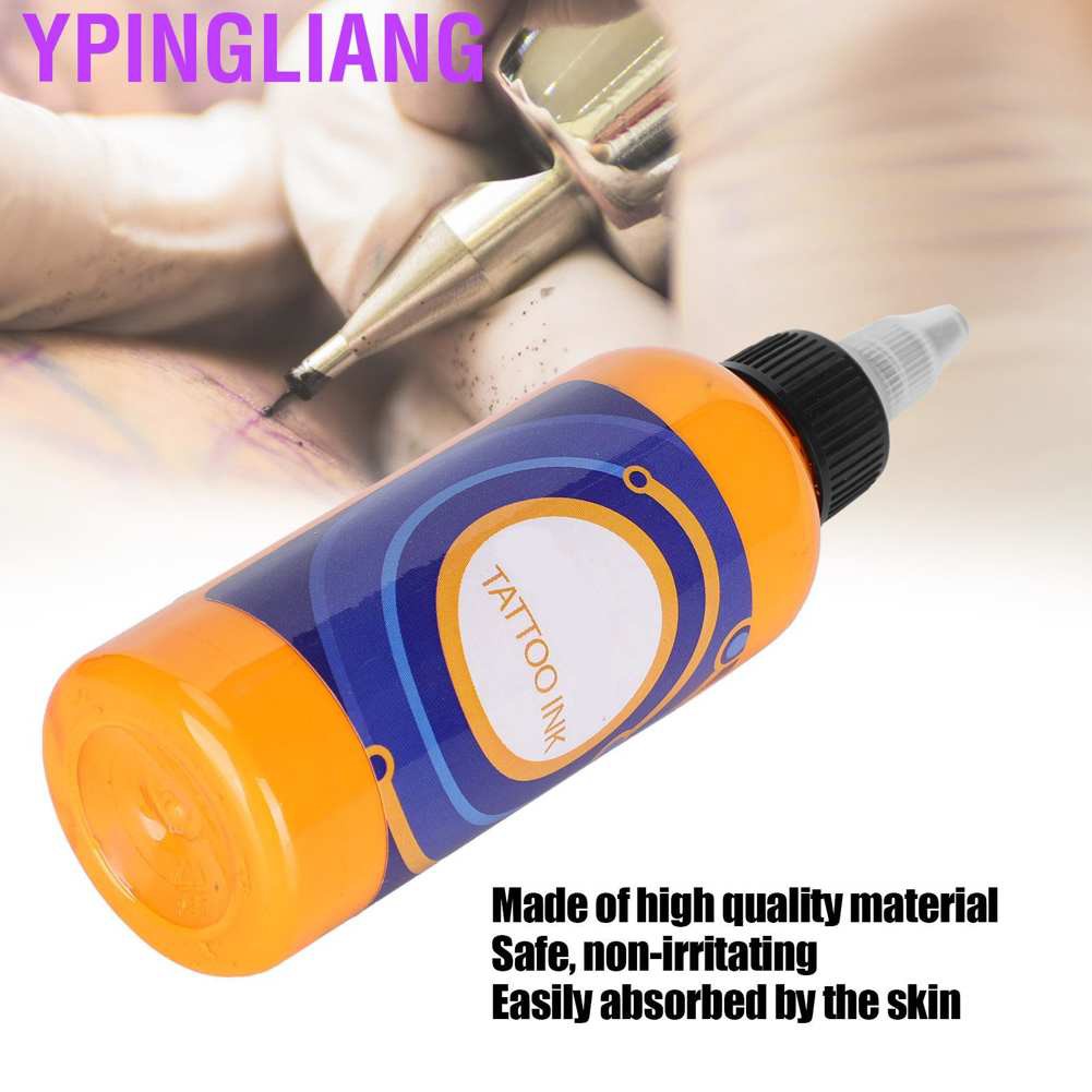 Ypingliang Professional Portable Fast Coloring Body Tattoo Pigment Long Lasting Ink 90ml