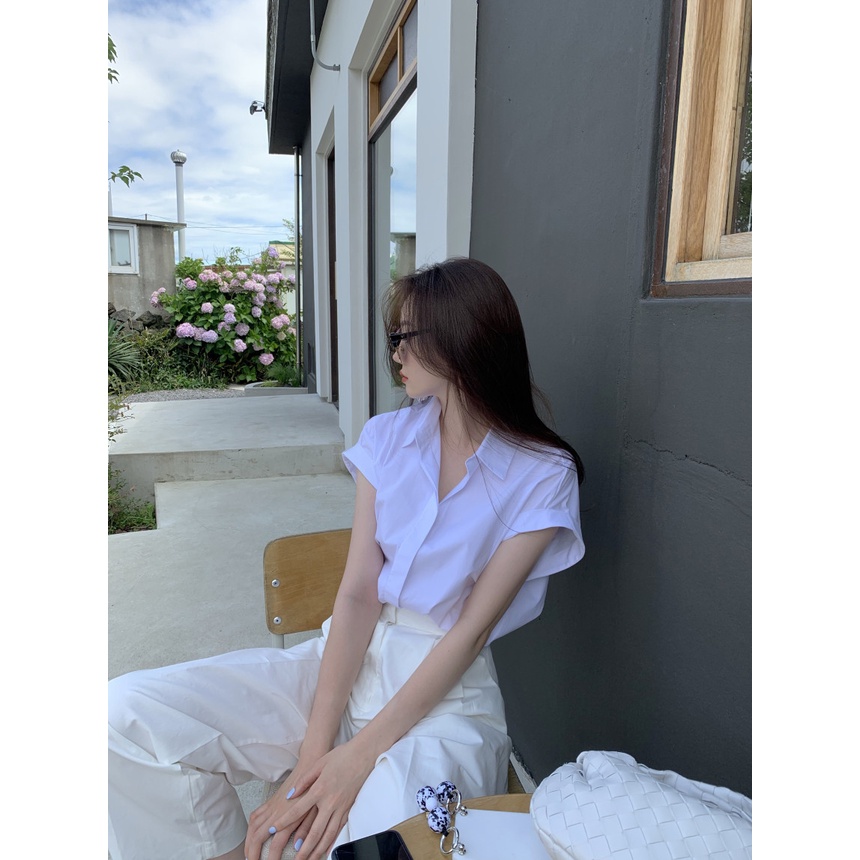 Áo Sơ Mi Ngắn Tay Thời Trang Mùa Hè Hàn Quốc 2022 Dành Cho Nữ