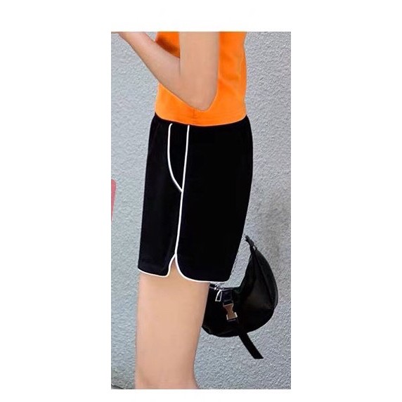 quần short thể thao big size màu đen viền trắng size 70-85kg