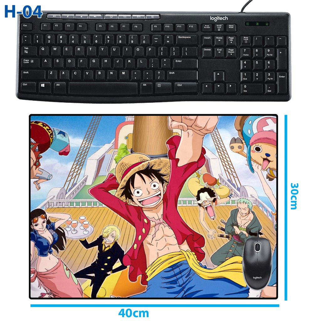 Bàn Di chuột / Tấm lót chuột anime One Piece - Luffy (30x40cm)