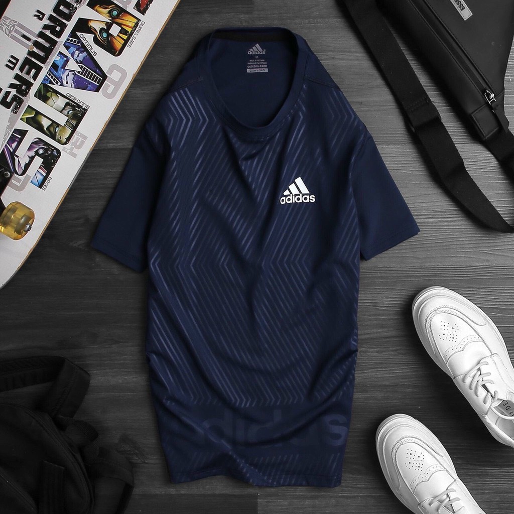 Áo thun nam thể thao cổ tròn dập vân | BigBuy360 - bigbuy360.vn