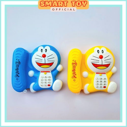 Đồ chơi đàn ghita, điện thoại bàn hình Doreamon dùng pin phát nhạc vui nhộn cho bé