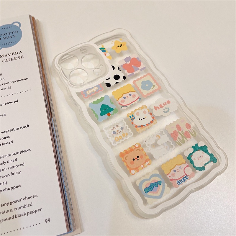 Ốp Điện Thoại Vuông Trong Suốt In Họa Tiết Cho IPhone 14 14 Pro MAX 11 11PRO MAX 12 12PRO MAX 13 Pro MAX X XR XS MAX 6 6S 7 8 Plus SE 2020