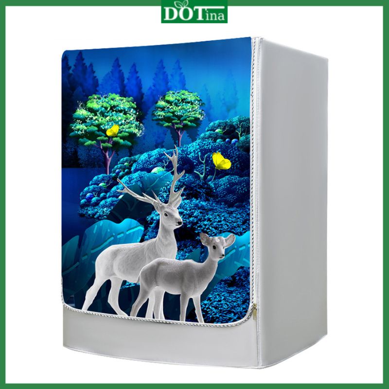 Áo trùm máy giặt cửa ngang lồng trước 11kg 10kg 9kg 8kg 7kg chống mưa nắng vải bạt cao cấp Dotina ATN08