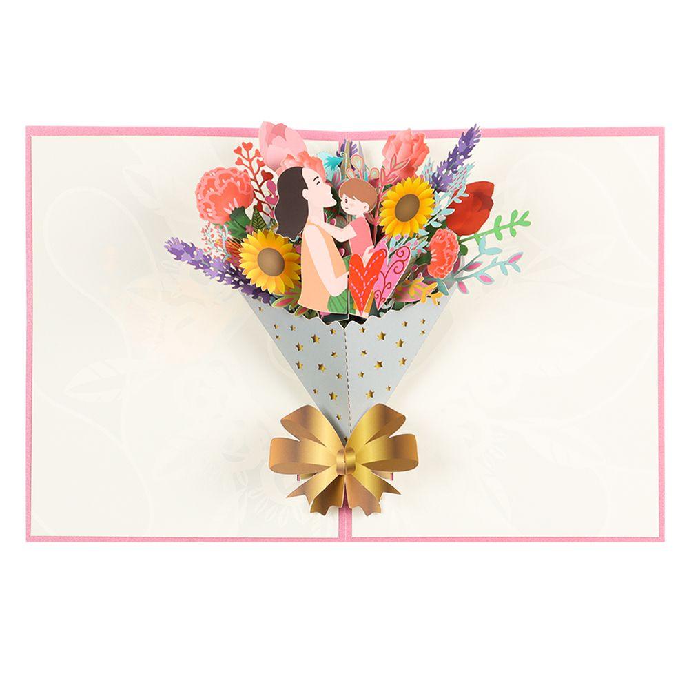 .Thiệp Chúc Mừng Sinh Nhật In Hoa Xinh Xắn Thẻ