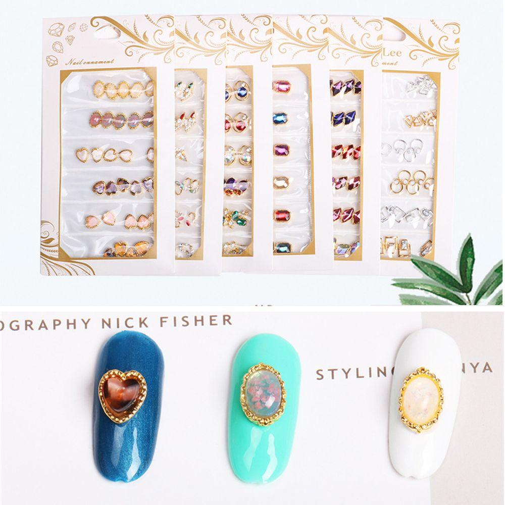 OCEANMAP Đá Trang Trí Móng Tay Nghệ Thuật Hình Mặt Trăng