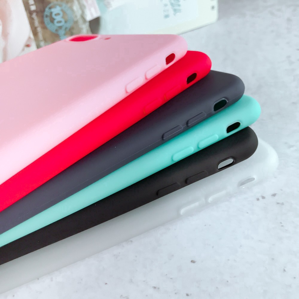 Ốp điện thoại silicone dẻo màu trơn cho IPhone 5 5S SE 6 6s 6plus | BigBuy360 - bigbuy360.vn