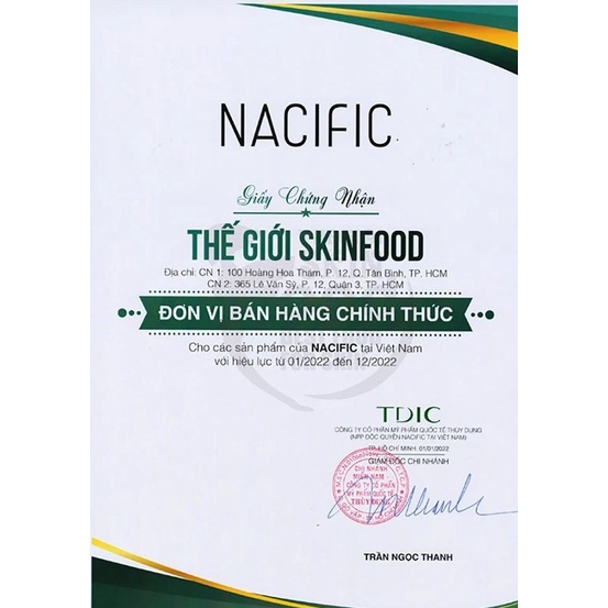 Tinh Chất Chống Lão Hóa, Thu Nhỏ Lỗ Chân Lông, Tẩy Tế Bào Chết NACIFIC Serum 50ml