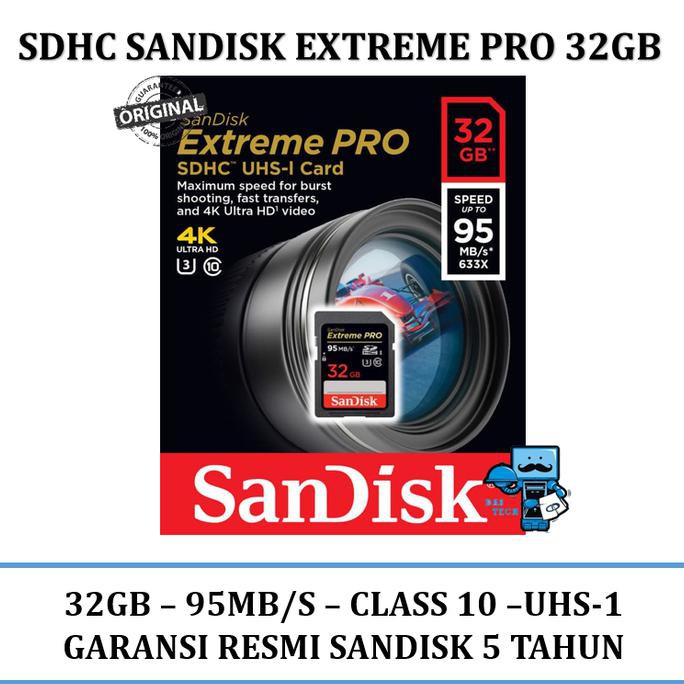 Thẻ Nhớ Sandisk Sdhc 32gb 95mb / S | BigBuy360 - bigbuy360.vn