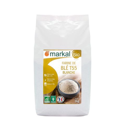 Bột mì đa dụng hữu cơ cho bé nguyên liệu làm bánh chính hãng Markal 1kg 91123