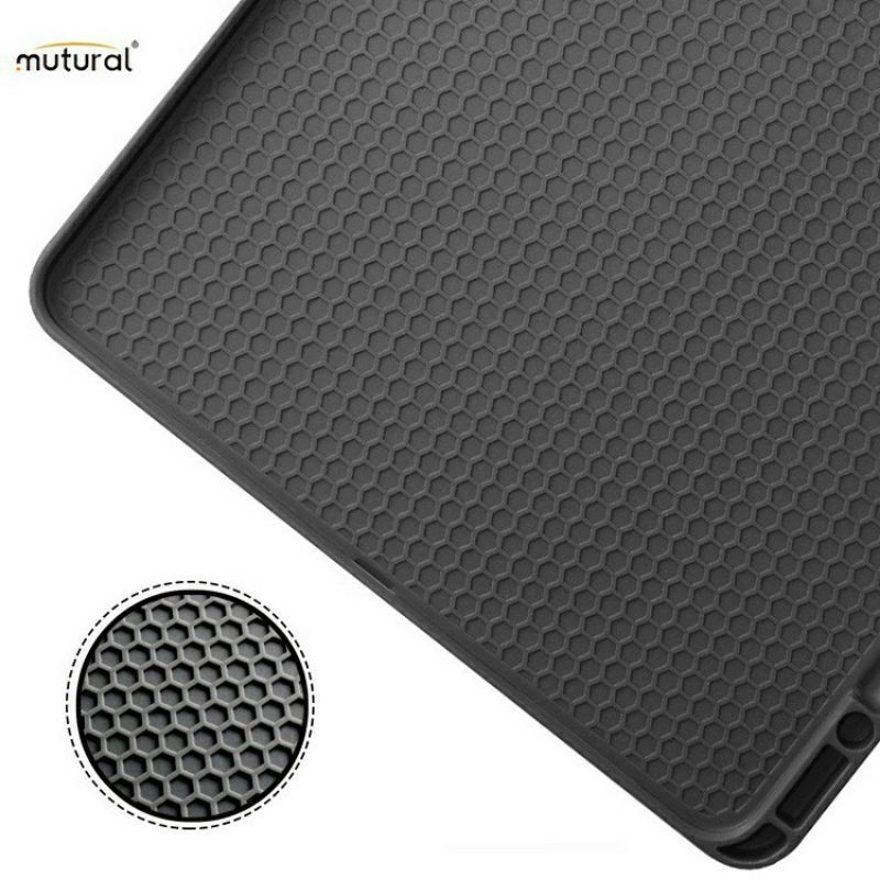 Bao da iPad Gen 8 2020 10.2inch Chính Hãng Mutural vải lưng mềm có khay để buta