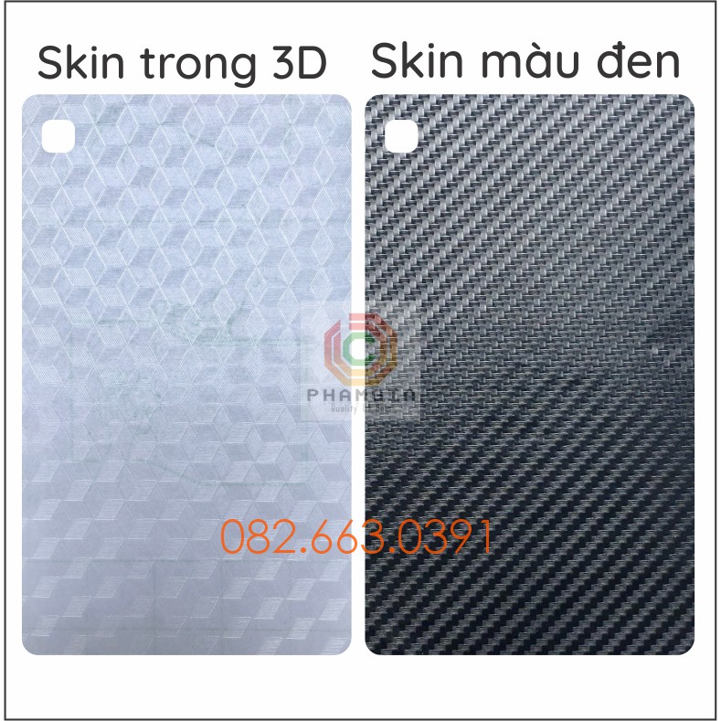 Dán mặt lưng skin carbon Samsung Tab A7 Lite