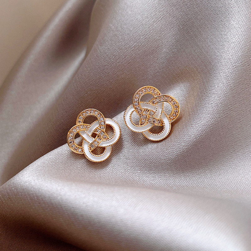 Khuyên tai opal chấu bạc S925 thời trang