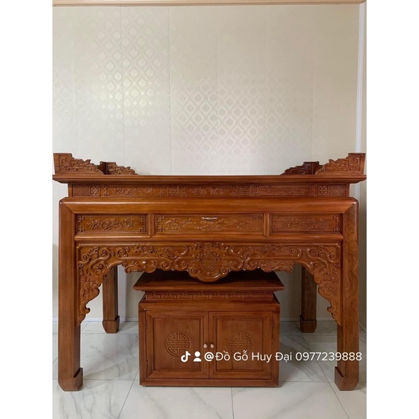Án gian thờ gỗ mít chân 12cm