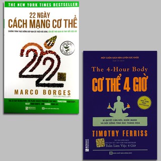 Sách - Combo 2 cuốn: 22 Ngày Cách Mạng Cơ Thể và Cơ thể 4 Giờ (Tặng Sổ Tay Cung Hoàng Đạo + Móc khóa thời trang)