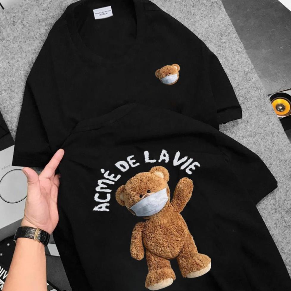 Áo Thun ADLV GẤU TEDDY Tay lỡ Áo Thun Nam Nữ ADLV Form Rộng ( M11 - 12)