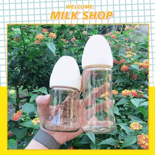 Bình sữa GROSMIMI GẤU 200ml/300ml Hàn Quốc chính hãng (Hỗ trợ đổi núm)  - Bình sữa cho trẻ sơ sinh PPSU không BPA