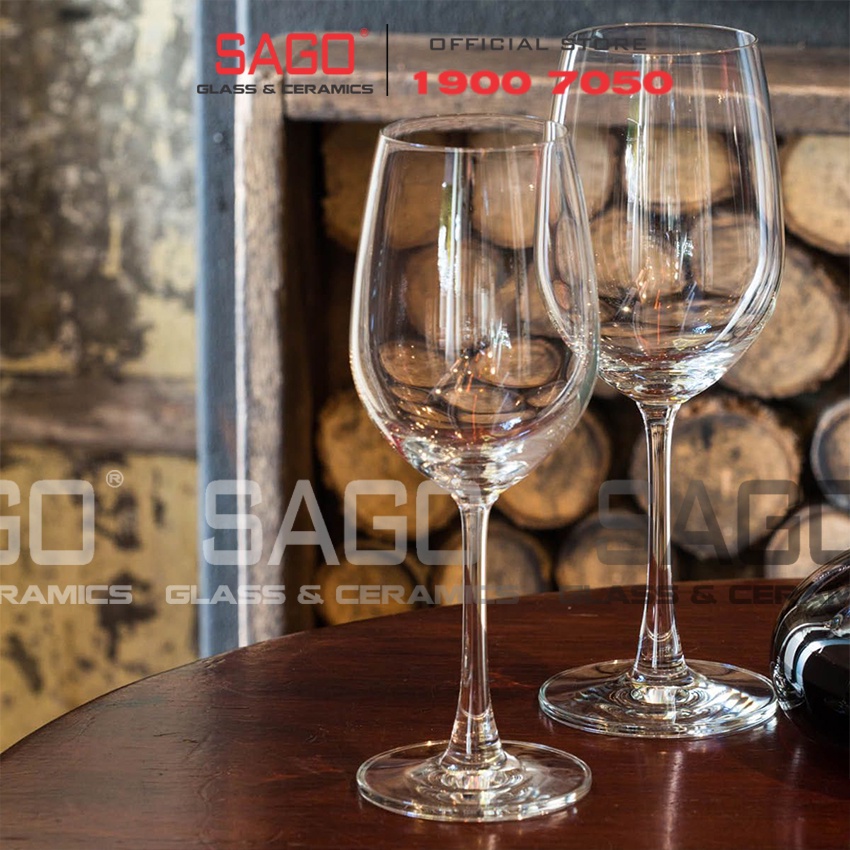 Ly Thủy Tinh Ocean Madison Red ( White ) W.I.N.E 425ml | 1015R15 , 350ml | 1015W12 ,  Nhập Khẩu Thái Lan