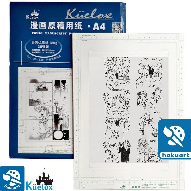 Giấy Vẽ Truyện Tranh, Manga, Comic KUELOX 120gsm A4 (30 tờ) - Họa Cụ Hakuart