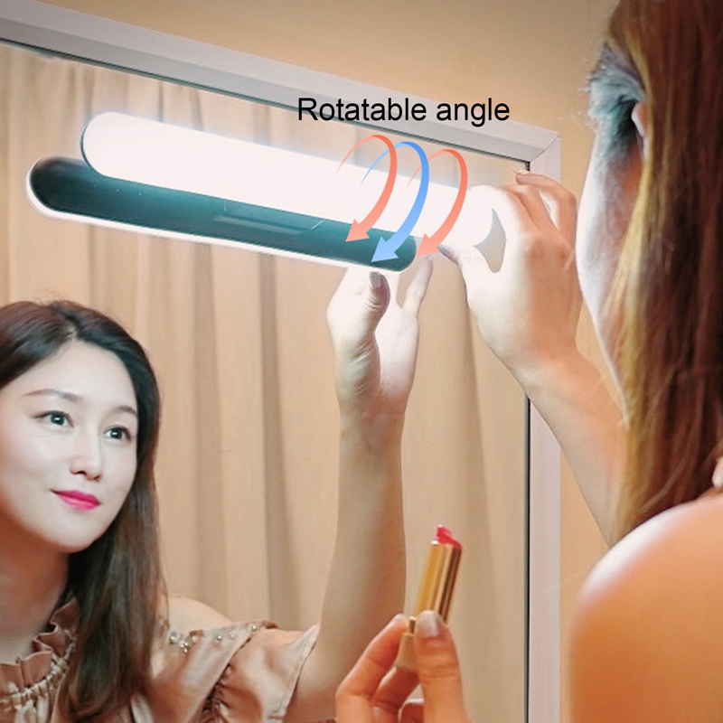 Gương trang điểm gắn đèn led cảm ứng không dây tiện dụng