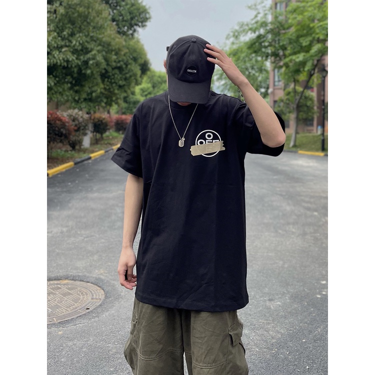 Áo thun Off White, Áo tee Off White SS2022, chất liệu Cotton, màu đen họa tiết X đặc trưng của OW BapeVN