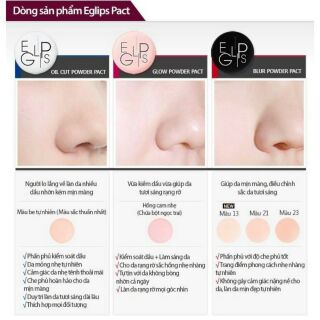 Phấn Eglips Blur Powder Pact 8g - Store Bon91
