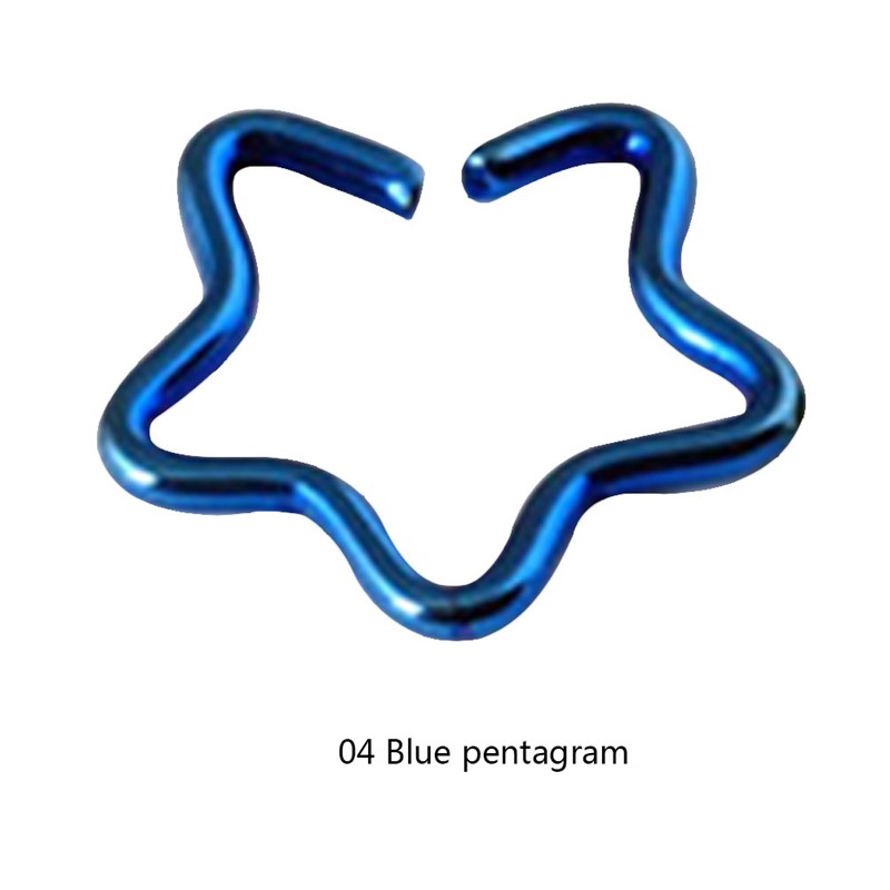 Khuyên tai trái tim/ngôi sao bằng hợp kim thời trang nữ