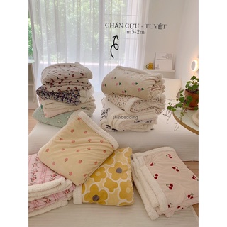 Chăn Cừu Thu Đông Tiện Lợi (Mini Size)Nhiều Hoạ Tiết_Shinbedding