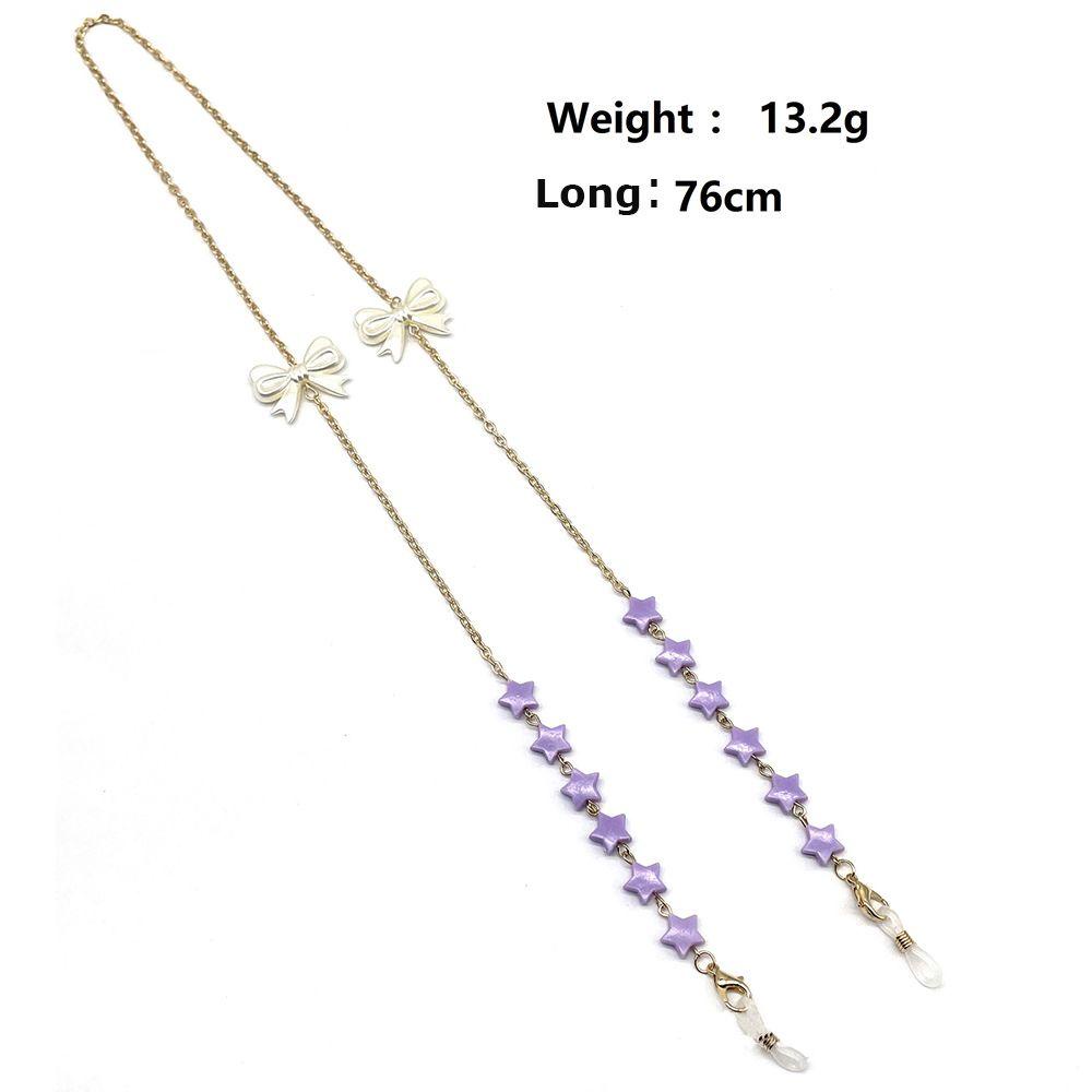 ESPO Dây Xích Kim Loại Trang Trí Kính Mát Hình Ngôi Sao Năm Cánh