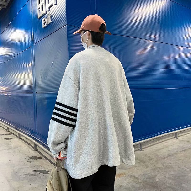 Áo khoác nam tay dài kẻ sọc thời trang phong cách hàn quốc | BigBuy360 - bigbuy360.vn