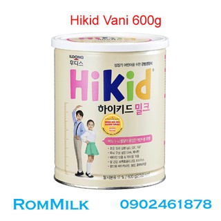 Sữa Hikid Vani, Socola, Premium 600g Date mới nhất