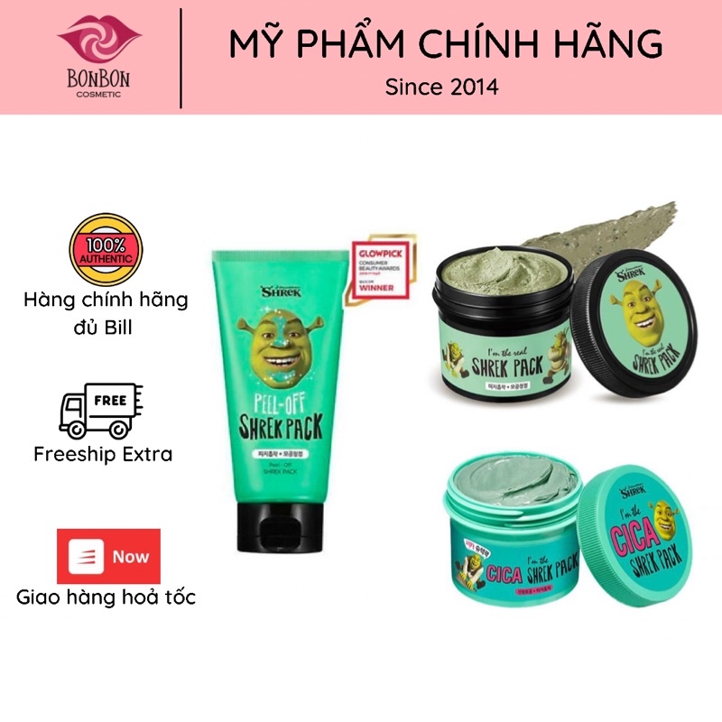 Mặt nạ tươi SHREK PACK I’m the Real CICA , SHREK PEEL OFF PACK