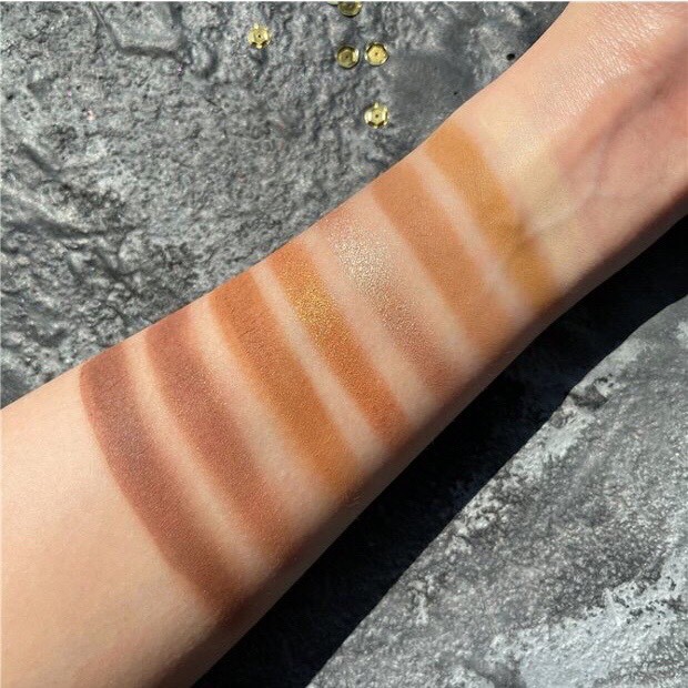 Bảng mắt gấu 8 màu DANLINI tạo khối nhũ kira dễ thương tone cam đất DANL01 | BigBuy360 - bigbuy360.vn